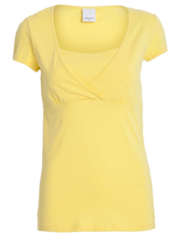 Feed Me amningströja kort ärm gul