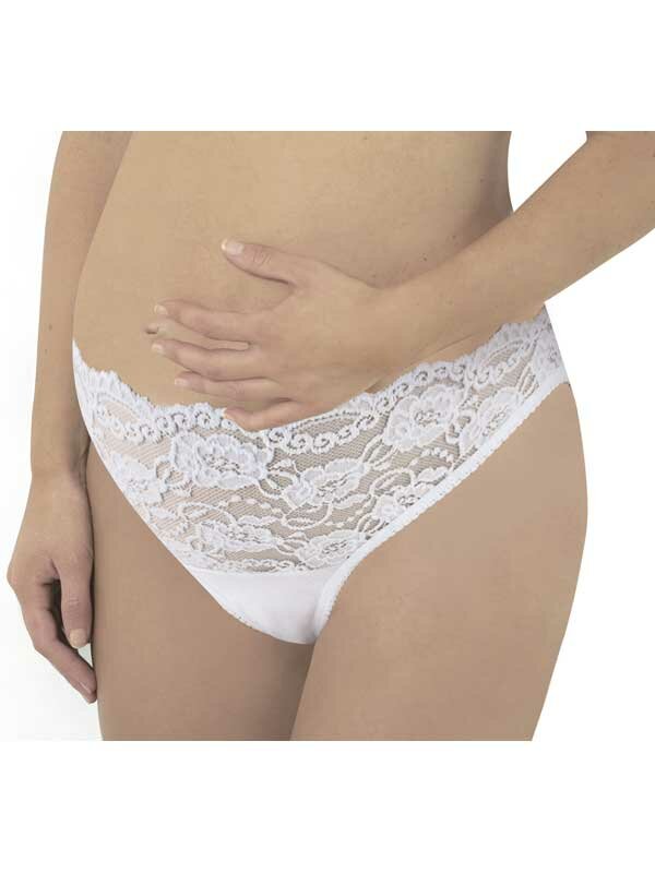 Lace stretchtrosa vit