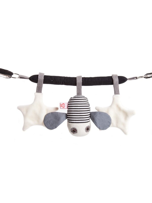 Barnvagnshänge flugan Peter svart