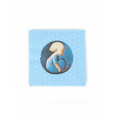 Servetter barnkammaren blå