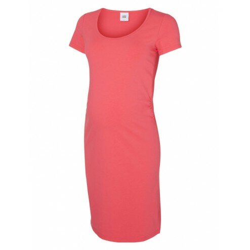 Sofia kortärmad gravidklänning Rouge Red