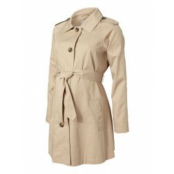 Laura lång trenchcoat sand (M)