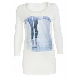 Fade 3/4 gravidtopp vit (L, XL)