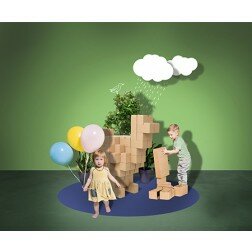 Gigi - 60 st stora byggklossar av kartong.