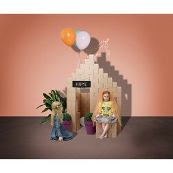 Gigi - 100 st stora byggklossar av kartong.