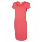 Sofia kortärmad gravidklänning Rouge Red