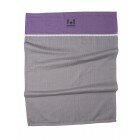 Våffelfilt eko ljusgrå/ljus aubergine large