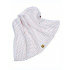 Trikåfilt barnkammaren vit/röd