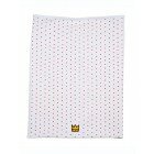 Trikåfilt barnkammaren vit/röd