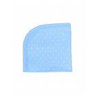 Snuttefilt eko trikå blå dotty