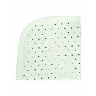 Snuttefilt eko trikå vit dotty