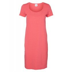 Sofia nell kortärmad amningsklänning Rouge Red (L, XL)