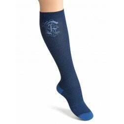 Stödstrumpor Bling Blue