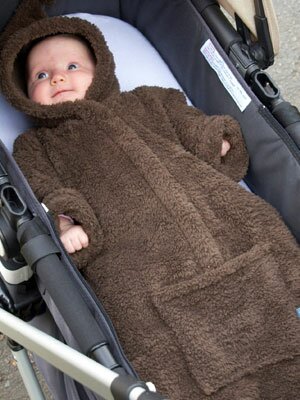 BabySnuggle chokladbrun teddyfleece
