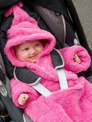 BabySnuggle rosa teddyfleece