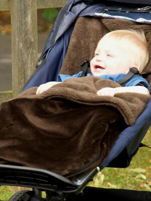 BuggySnuggle chokladbrun sammet/teddyfleece