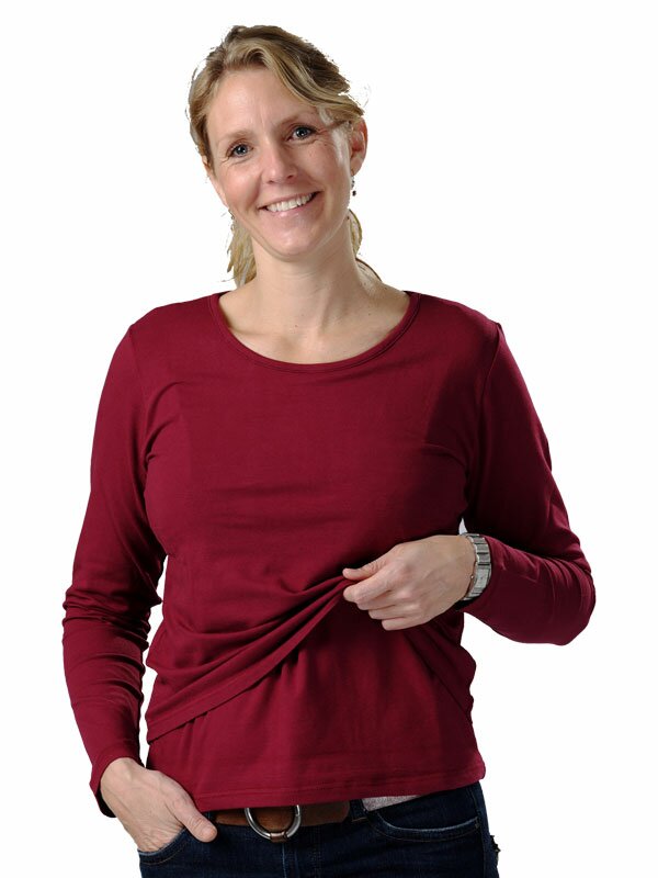 Jenna amningstr�ja l�ng �rm r�d