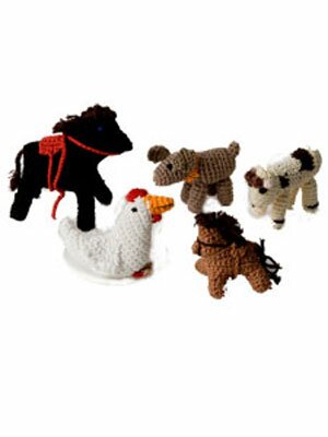 Lekset virkade bondg�rdsdjur