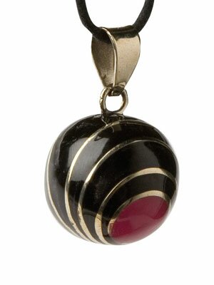 Svart bola med spiral