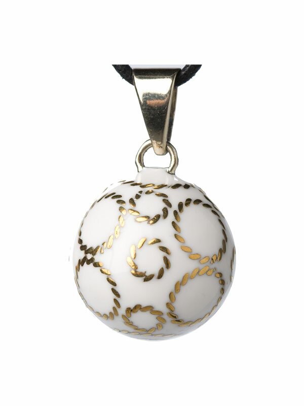 Vit bola med cirklar