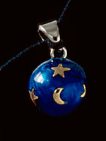 Bl� bola med stj�rnor och m�nar